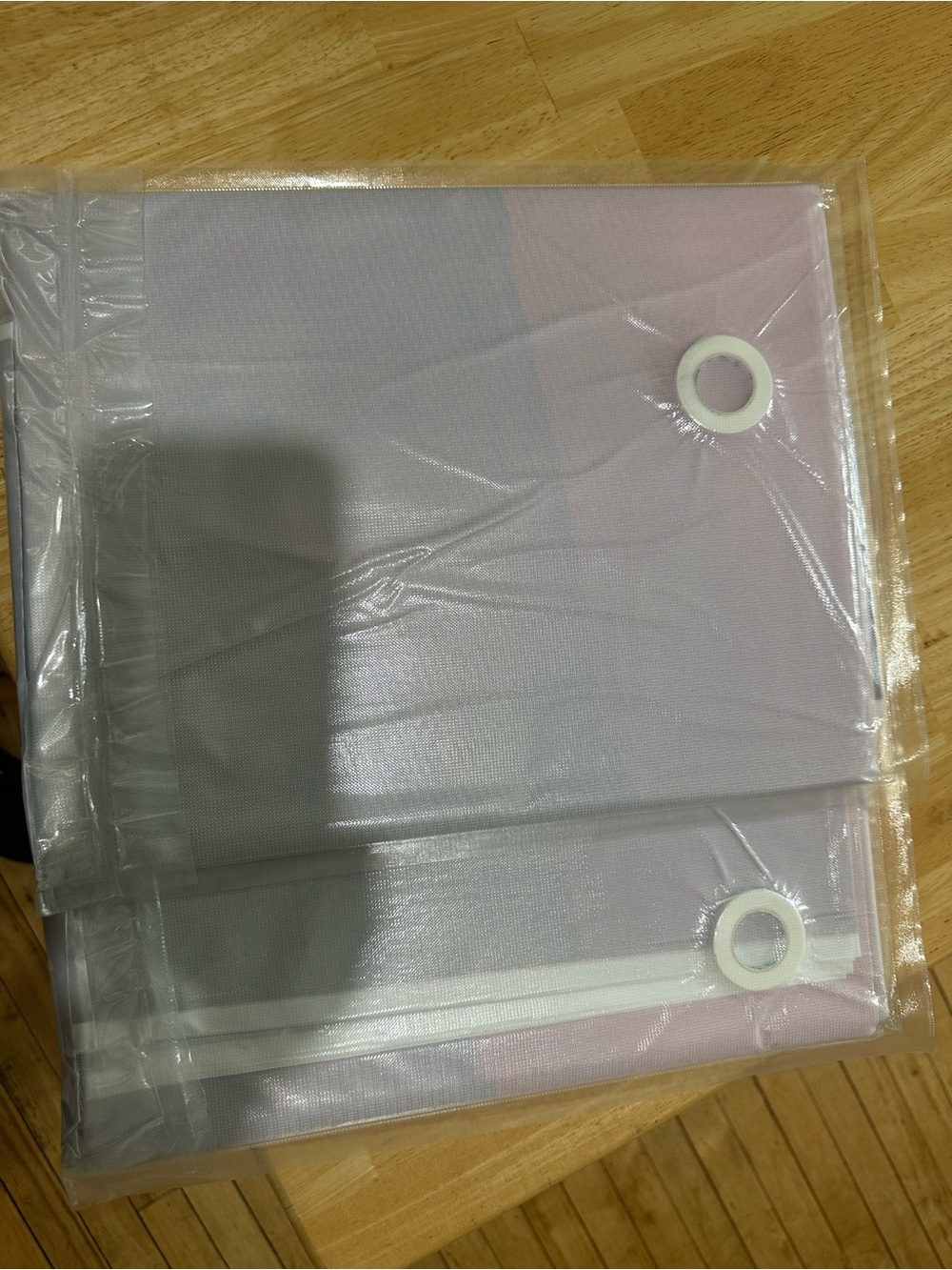 Light Pink Party Curtain Panel with White Grommets - Decorative Event Drapery